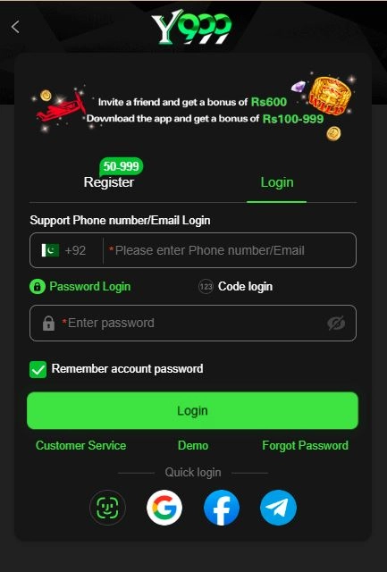 y999 login