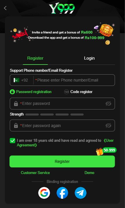 y999 register